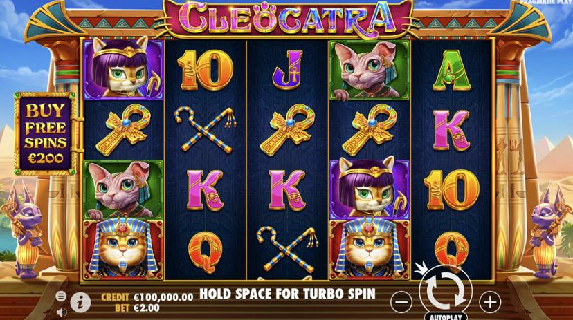 Cleocatra, slots online, Antigo Egito, jogos de cassino, estratégias de jogo, giros grátis, símbolos wild, multiplicadores de ganhos.